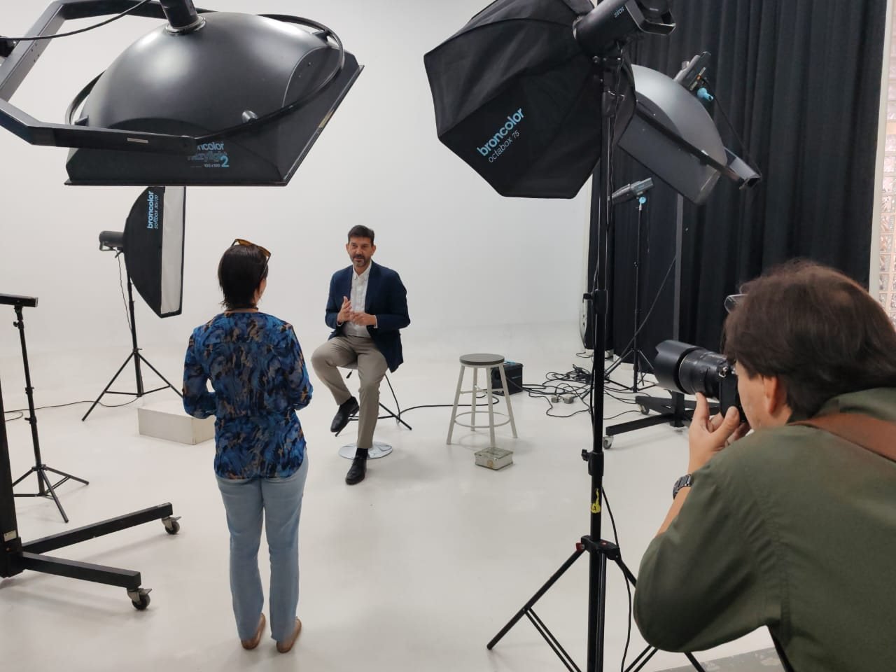 Sesión de fotos para prensa
